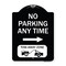 Signmission No Parking Anytime Tow-Away Zone W/ Right Arrow Heavy-Gauge Aluminum Sign, 24" x 18", BW-1824-23771 A-DES-BW-1824-23771 - alternate 1